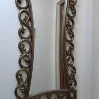 آینه قدی رزینی برنزی رنگ