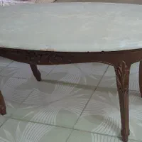 دو عدد میز سنگ مرمر ایرانی - قدیمی، خاص و با ارزش|مبلمان خانگی و میز عسلی|رشت, گلسار|دیوار