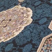 فرش سرمه ای ماشینی