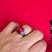 انگشتر نقره نگین جواهر