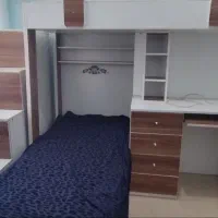 تخت خواب  دو طبقه  با تشک