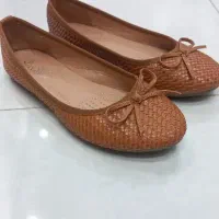 کفش پاپیونی عسلی