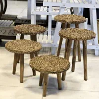 پایه گلدان چوبی پایه گلدان حصیری