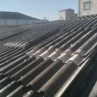 گرفتن شکاف ایرانیت حلب ناودانی سقف