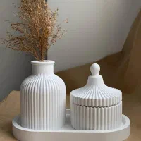 کادویی دکوری هدیه گلدان قندان ست رومیزی|صنایع دستی و سایر لوازم تزئینی|قم, حاج زینل|دیوار