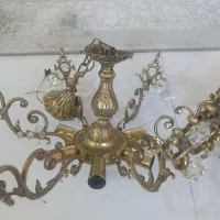 لوستر برنزی ۶ شاخه و دیواری روشنایی همه باهم 5