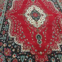 ۲ تخته فرش ۱۲ متری/ کاشانی/لاکی سرمه ای|فرش|بروجرد, |دیوار