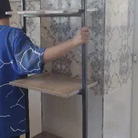 شلف دیوار کافی بار دکور