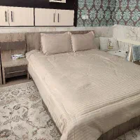 فروش سرویس خواب دو نفره ام دی اف|تخت و سرویس خواب|مشهد, کارمندان دوم|دیوار