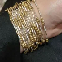 طلا ۱۲ عدد النگو البرنادو سایز ۴ دو رنگ شیک محکم|جواهرات|تهران, آهنگ|دیوار