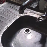 شیر اهرمی و سینک ظرفشویی