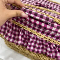 سبد حصیری پارچه ای|صنایع دستی و سایر لوازم تزئینی|رشت, فلسطین|دیوار