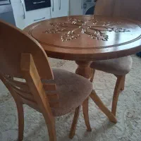 میز خاطره/ناهار خوری چوب راش|میز و صندلی غذاخوری|قم, باغ کرباسی|دیوار