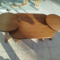 جلومبلی عسلی ژوبین میزجلومبلی  آرمیران لپ تابی