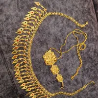 خار و گردنبند آب طلا آب کاری شده