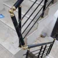 نرده استیل و آلومینیوم راه پله استاتیک حفاظ بانکی|خدمات پیشه و مهارت|شیراز, میانرود|دیوار