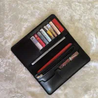 کیف پول کتی چرم اصل دستدوز