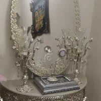 آینه و شمعدان در حد نو