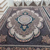 فرش زمینه سورمه ای