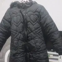 کاپشن دخترانه داخل خز در حد نو