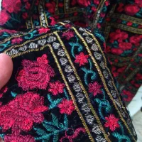 مانتو مجلسی سوزن دوزی مخمل مناسب یلدا 42-44-46|لباس|تهران, آهنگ|دیوار