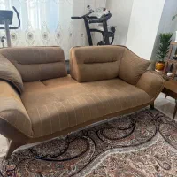 سِت مبل و میزنهارخوری ازچوب راش و پارچه تُرک