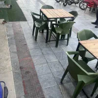 صندلی پلیمری و پلاستیکی با میز|کافیشاپ و رستوران|هشتگرد, هشتگرد قدیم|دیوار