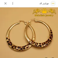 گوشواره پلنگی عوض باگوشواره یا النگو اینه ای سایز4