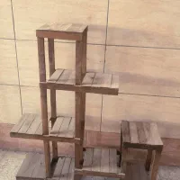 استند چوبی گلدان