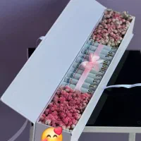 باکس پول‌های کتابی با گل طبیعی