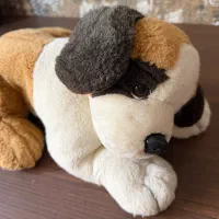 عروسک پارچه‌ای سگ خوابیده