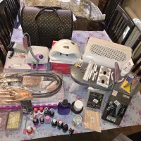 پک کامل لوازم کاشت پودرو ژل در حد نو