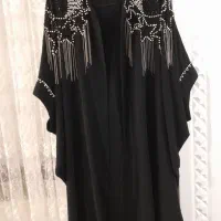 مانتو عبا جلوباز سنگ دوزی شده