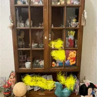 میزآرایش-  تخت یکنفره- ویترین ۳طبقه با دوکشو بزرگ|بوفه، ویترین، کنسول|مشهد, سجاد شهر|دیوار