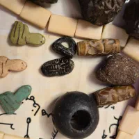 انواع مهره و لوح تضمینی|کلکسیون اشیاء عتیقه|کرمانشاه, |دیوار