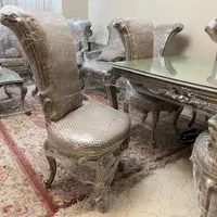 فروش فوری مبلمان سلطنتی چوب گردو (کاملاً نو)|مبلمان خانگی و میز عسلی|تهران, شمس‌آباد|دیوار