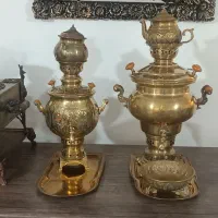 سماور ذغالی مسی