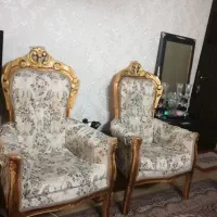 سرویس مبلمان سلطنتی راحتی استیل۹نفره درحد|مبلمان خانگی و میز عسلی|تهران, بریانک|دیوار