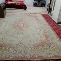 یک جفت فرش ۱۲ متری کرم رنگ