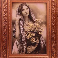 تابلو فرش دستبافت مارکدار ۱۰۰ در ۸۰ چله ابریشم