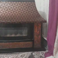 بخاری گازی طرح شومینه توان گاز در حد نو