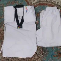 لباس تکواندو به علاوه کمربند های تکواندو تا آبی