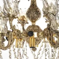 لوستر ۶ شاخه دوبل با ۲۴ شعله|لوستر و چراغ آویز|اراک, |دیوار