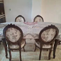 میز ناهارخوری شش نفره با چوب گردو