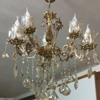 لوستر برنز سه شاخه شش شعله