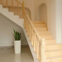 ساخت پله و نرده چوبی