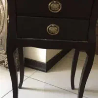 میز زیر اباژور در حدنو نو ۲ عدد (چوب راش)