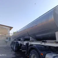 تریلی تانکر حمل شیر استیل دوجداره