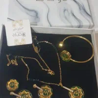 ست کامل دانژه طرح OM با ورق طلای 24 عیار