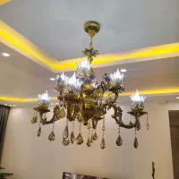 لوستر برنجی|لوستر و چراغ آویز|تربتحیدریه, شهرک ولیعصر|دیوار